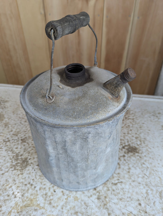 Rustic Galvanized Fuel Can