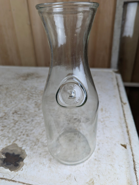 Vintage One Litre Glass Carafe