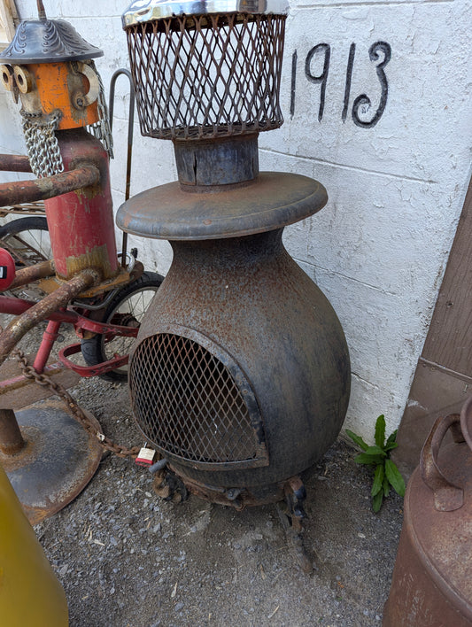 Vintage Cast Iron Chimnea
