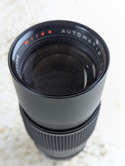 Vintage Miida Automatic 200mm f3.5 Telephoto Lens in Case