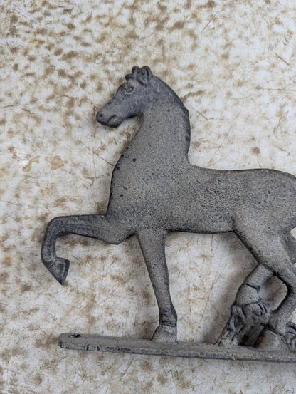 Cast Aluminum Horse Silhouette