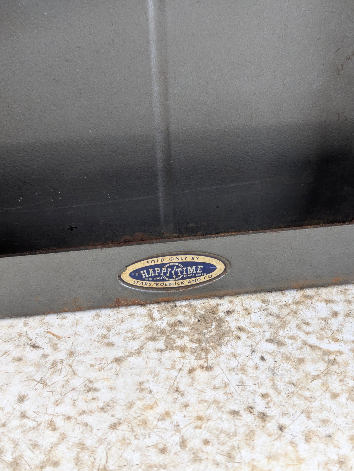 Vintage Sears Happi Time Children's Metal Tool Box