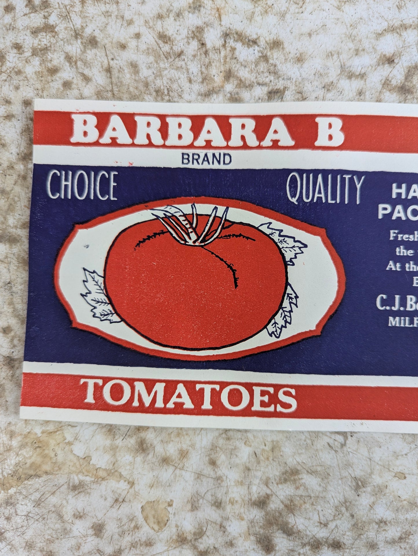 1940s Tomato Canning Labels- New Old Stock (NOS)