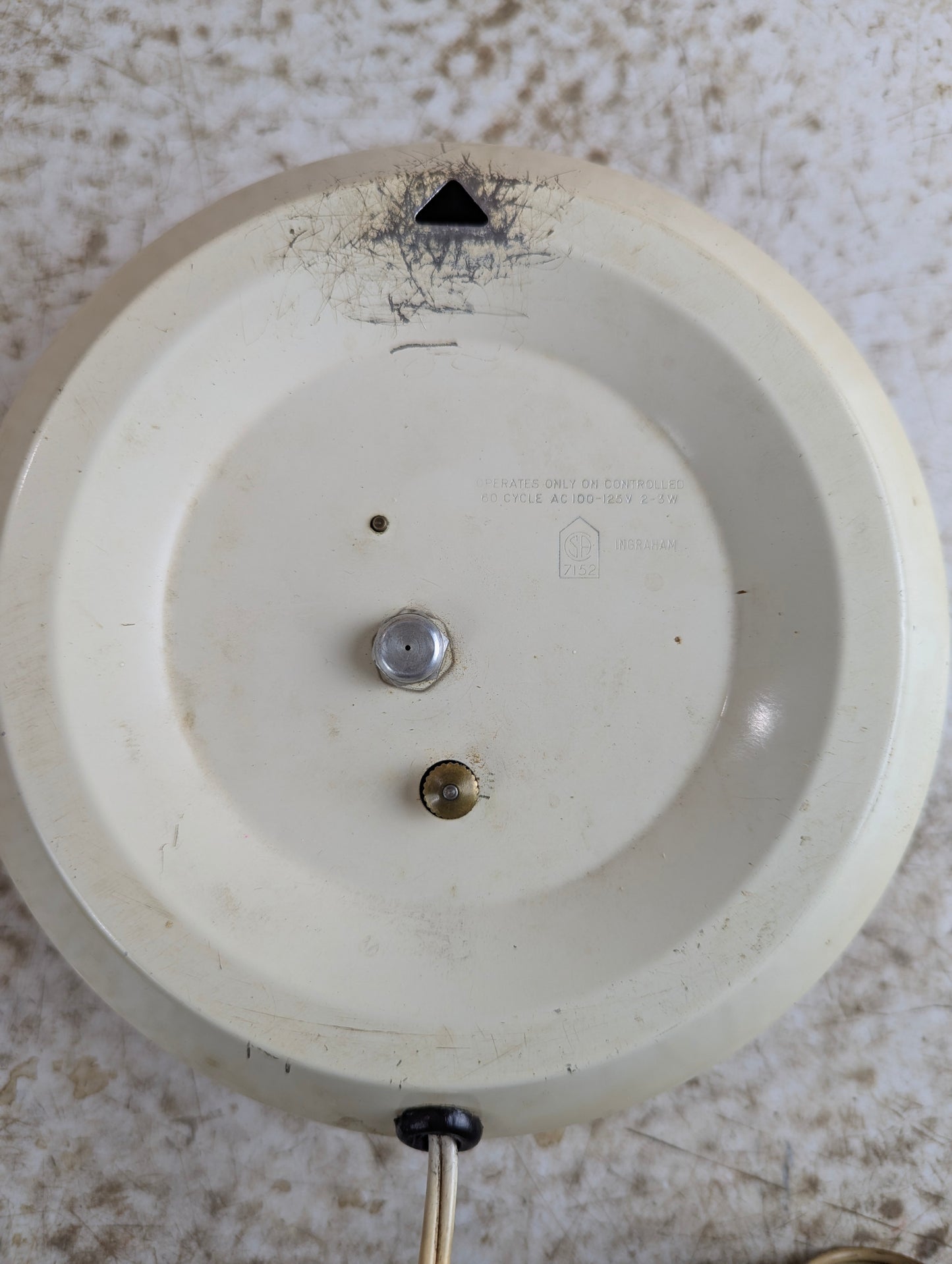 Vintage Sears Renown Copper Electric Wall Clock