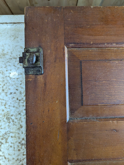 Antique 23.5" x 16" Solid Wooden Panelled Cupboard Door