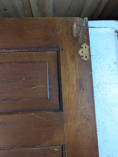 Antique 23.5" x 16" Solid Wooden Panelled Cupboard Door