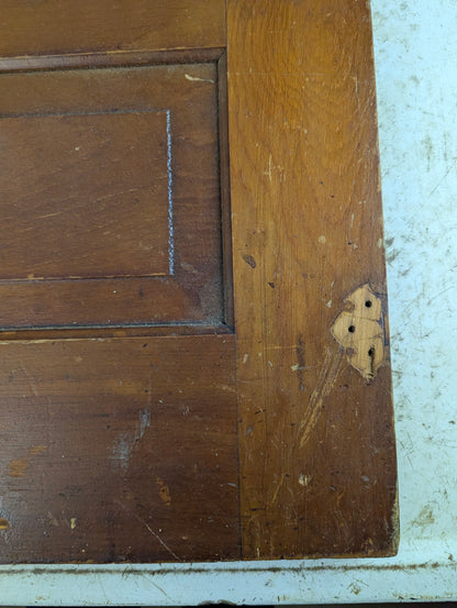 Antique 23.5" x 16" Solid Wooden Panelled Cupboard Door