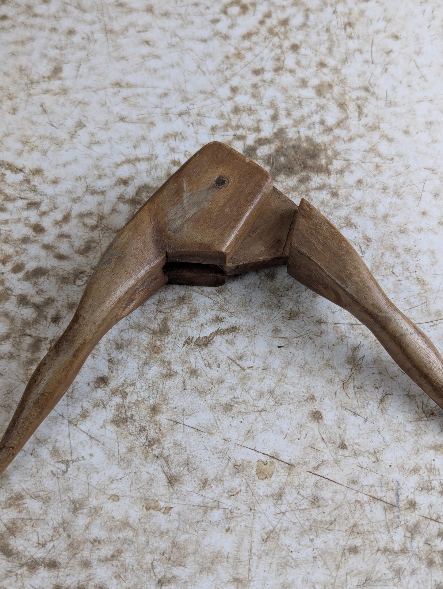 Vintage Wood Nude Lady Legs Nutcracker