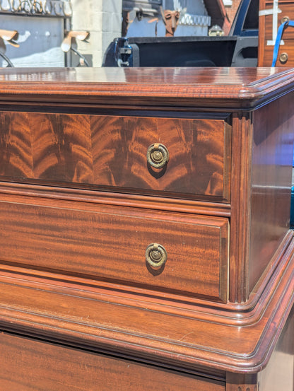 Vintage 5-Drawer High Boy Dresser Chest of Drawers