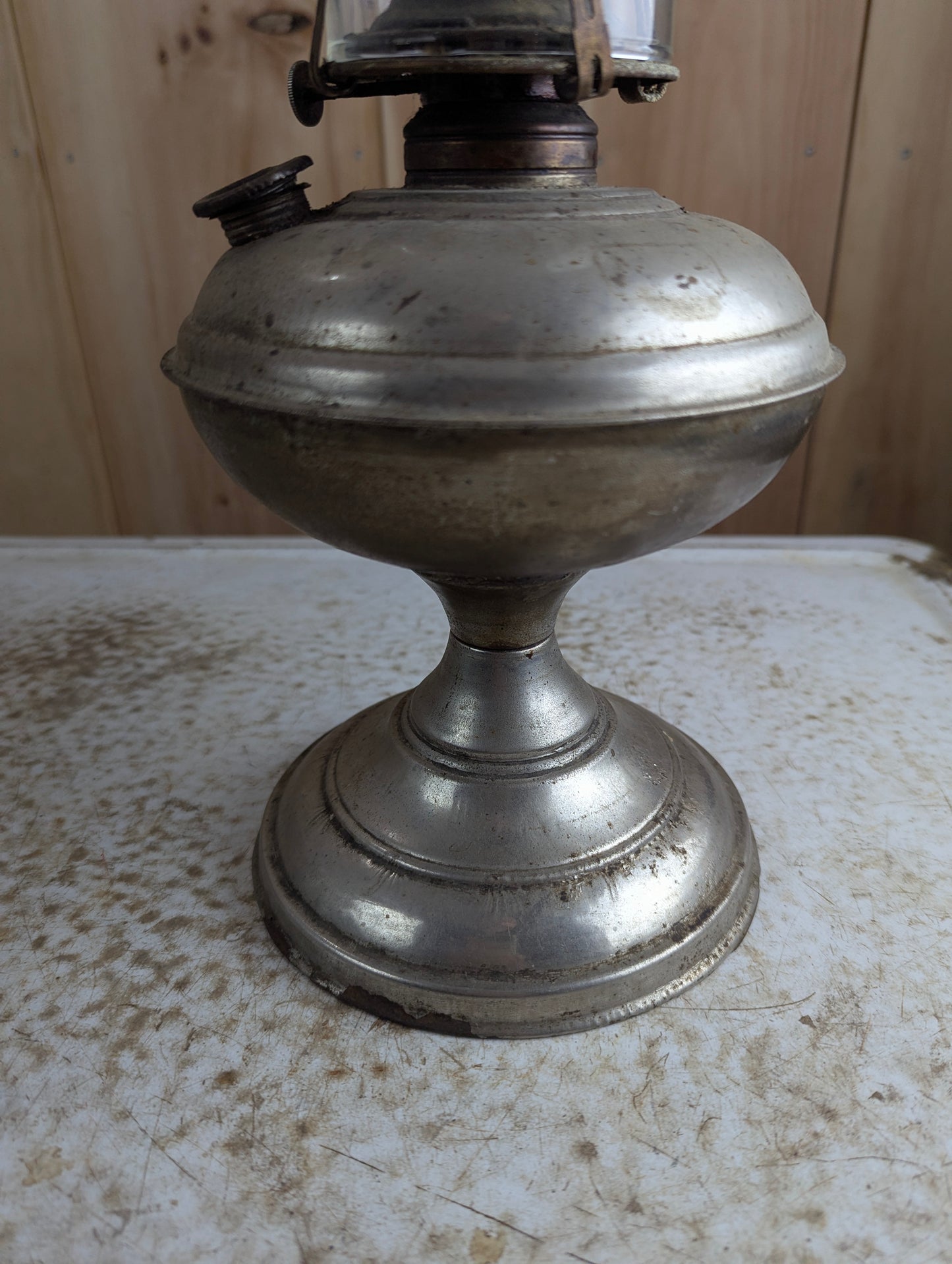 Antique Metal Oil Lamp