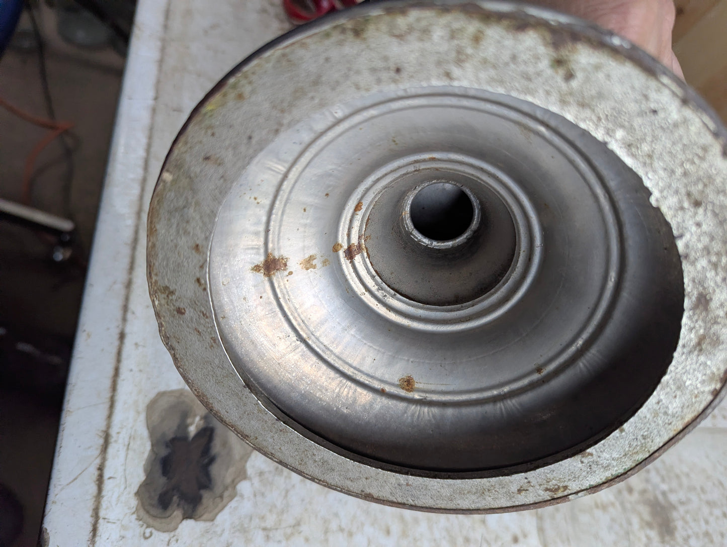 Antique Metal Oil Lamp