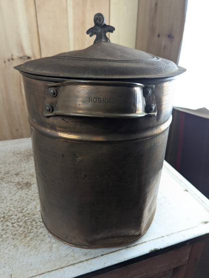 Antique Hoskin Copper Boiler with Lid