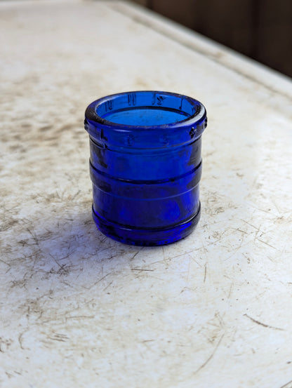 Antique Cobalt Blue Glass Medicine Dose Cup