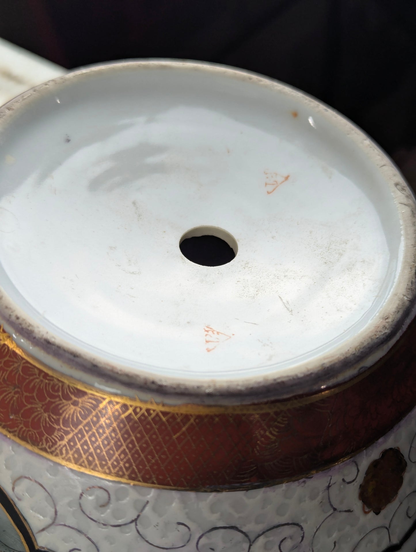 Vintage Satsuma-Style Ceramic Ginger Jar