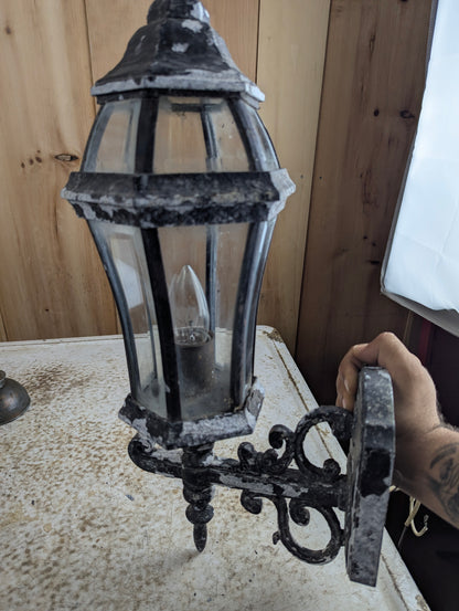 Aluminum Outdoor Coach Lamp Style Wall Sconce Light