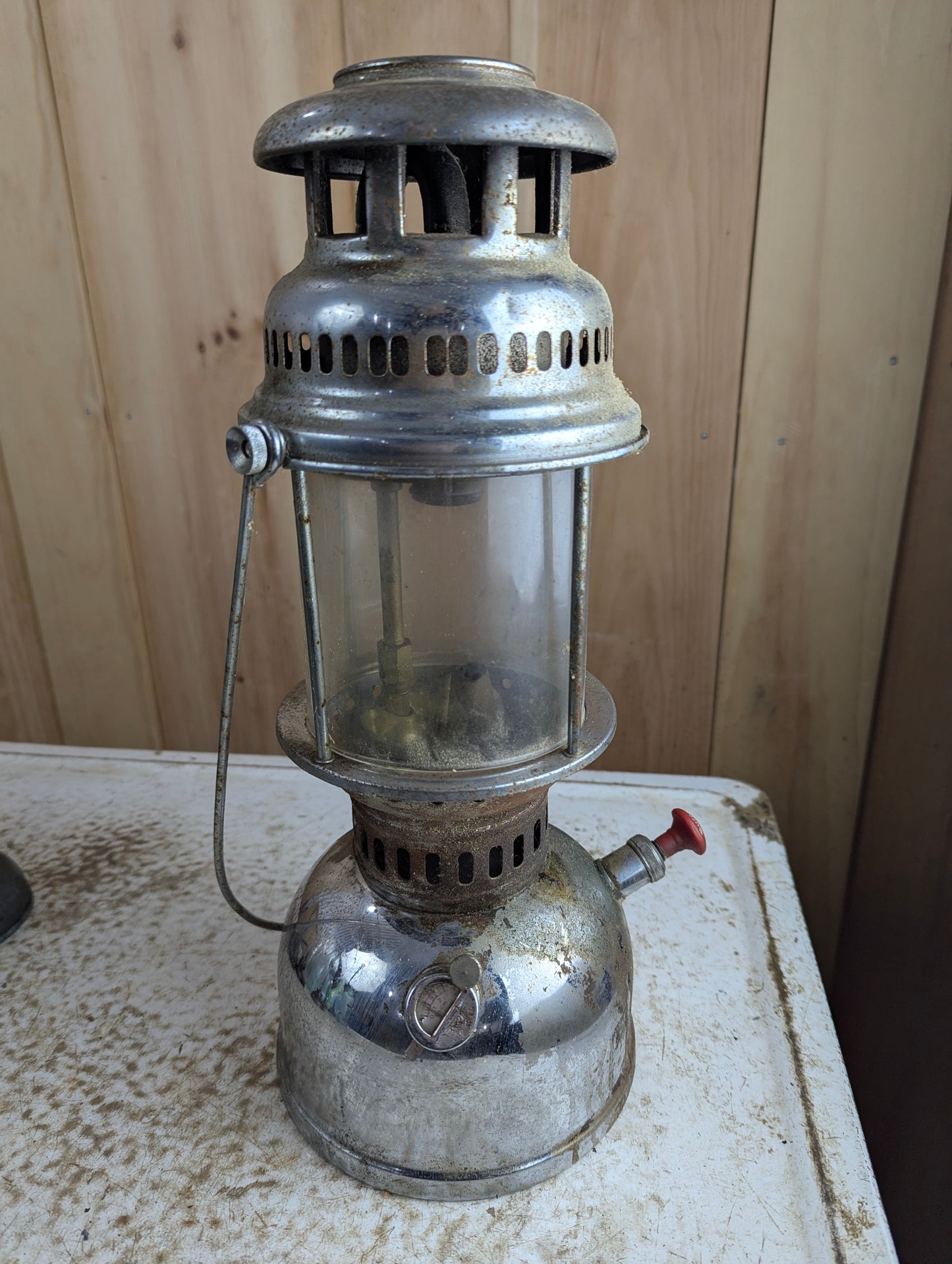 Vintage Butterfly Kerosene Pressure Lantern - Untested