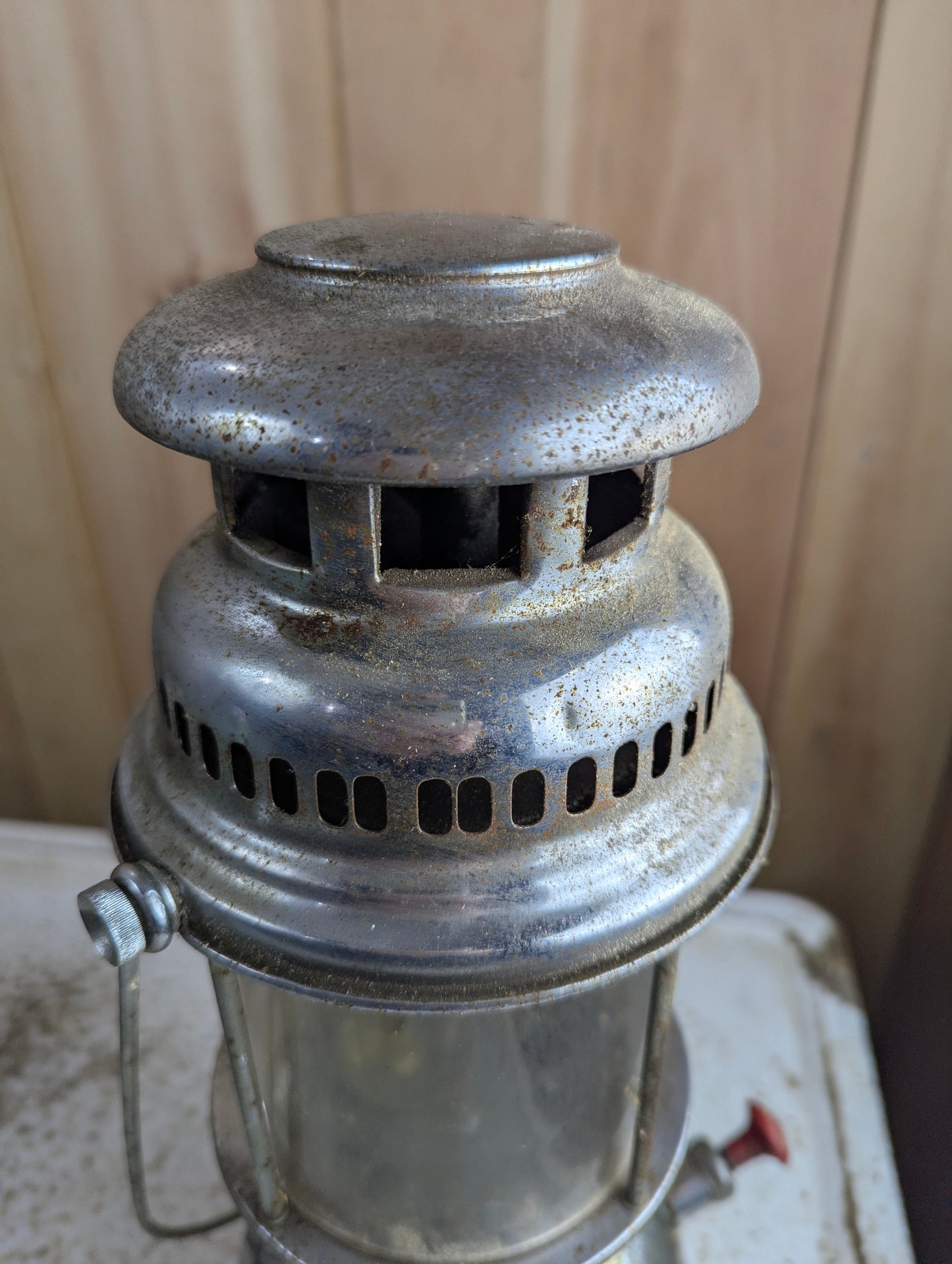 Vintage Butterfly Kerosene Pressure Lantern - Untested