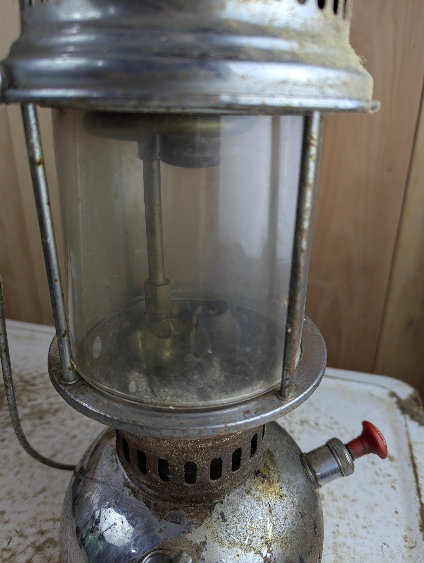Vintage Butterfly Kerosene Pressure Lantern - Untested