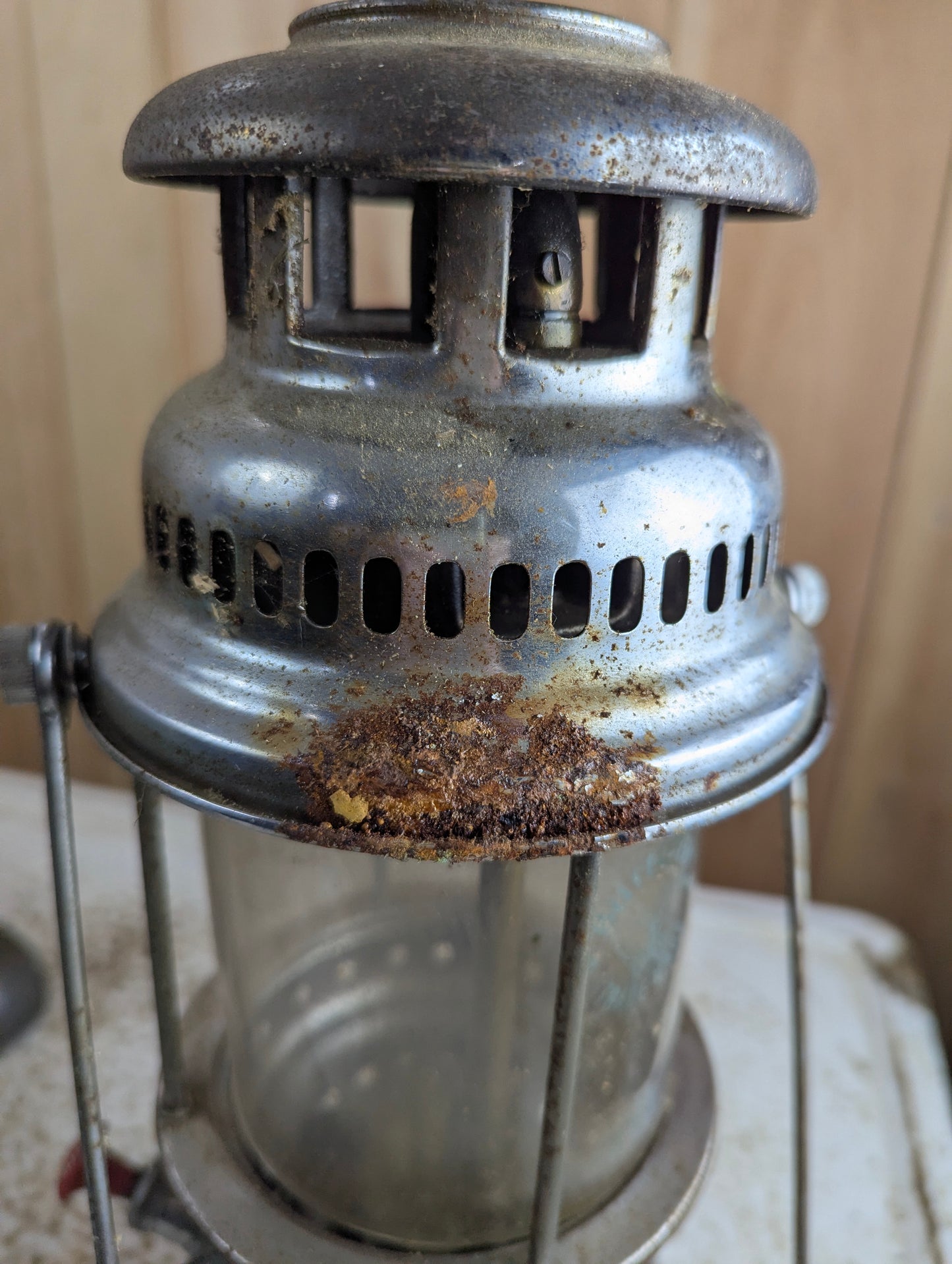 Vintage Butterfly Kerosene Pressure Lantern - Untested