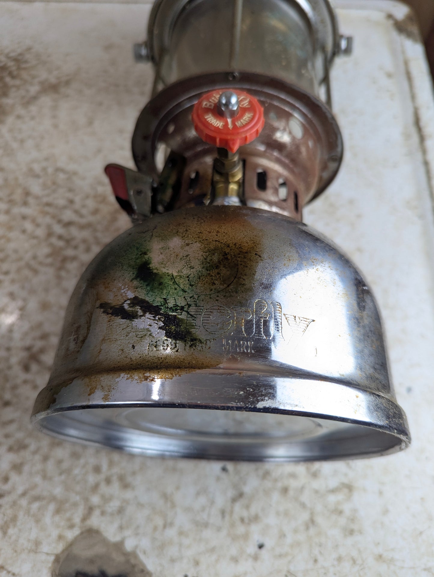 Vintage Butterfly Kerosene Pressure Lantern - Untested