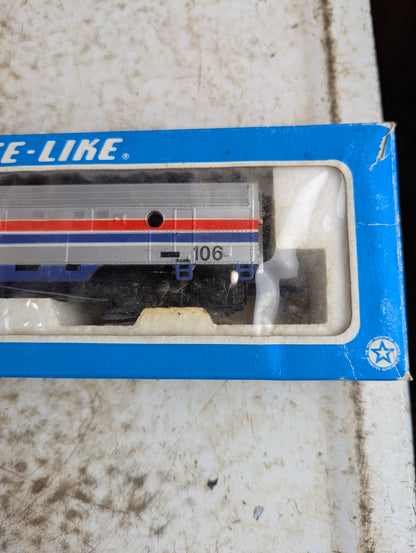 Life Like HO Scale Amtrak EMD F7 #106 Locomotive