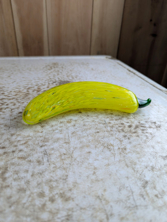 Vintage Murano Style Hand-blown Art Glass Banana Pepper Fruit
