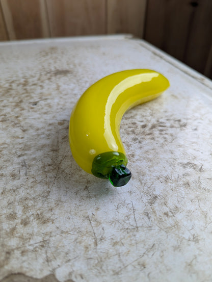 Vintage Murano Style Hand-blown Art Glass Banana Fruit