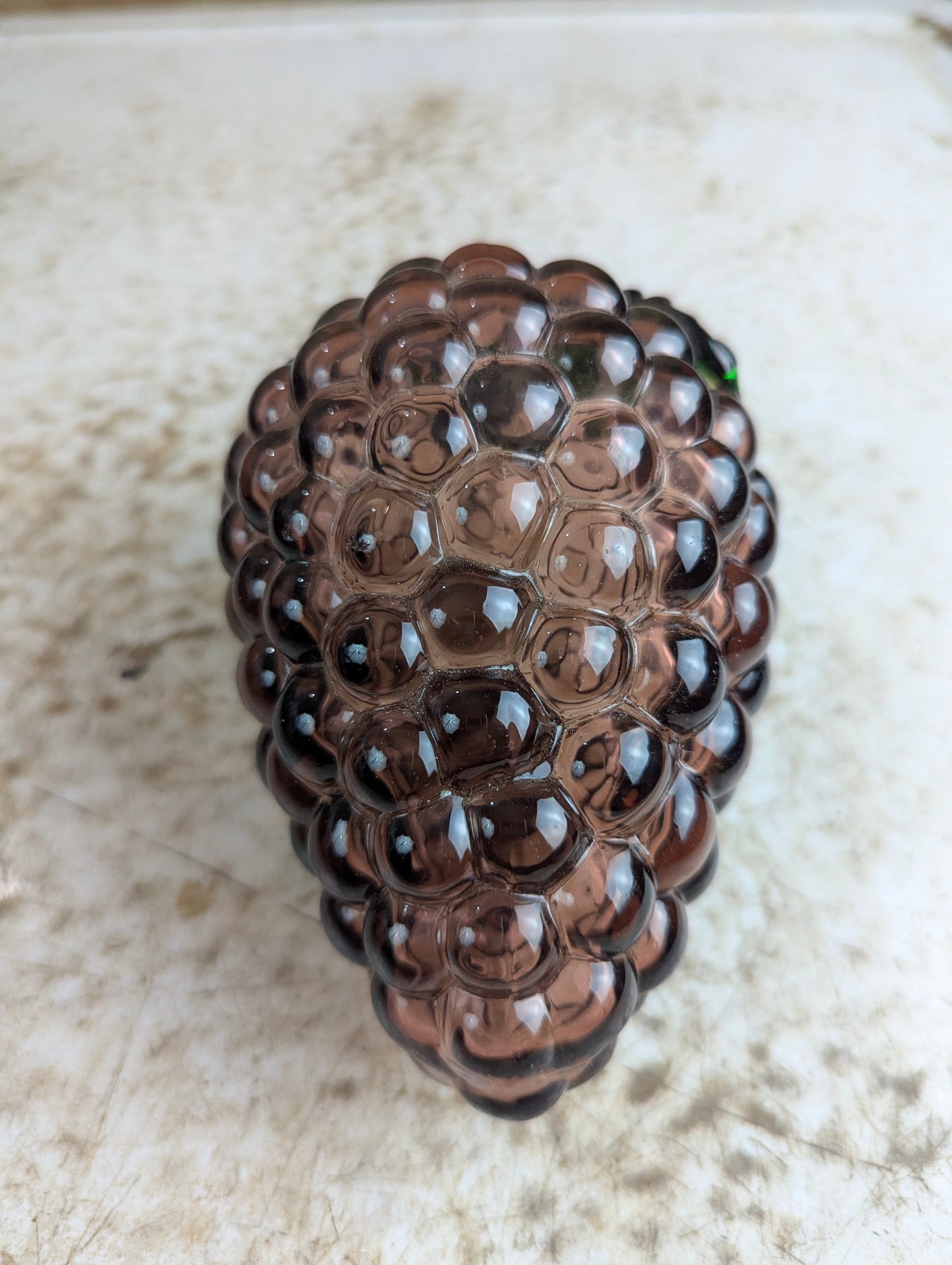 Vintage Hand-blown Art Glass Grapes Fruit
