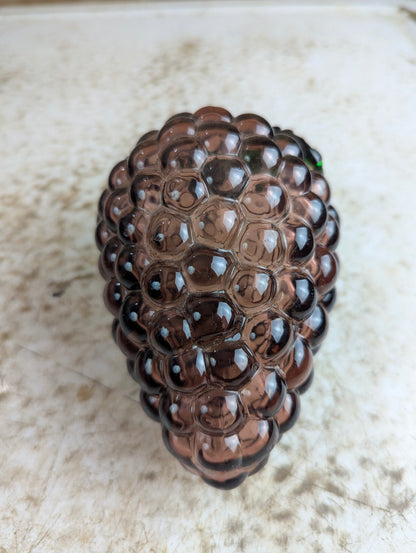 Vintage Hand-blown Art Glass Grapes Fruit