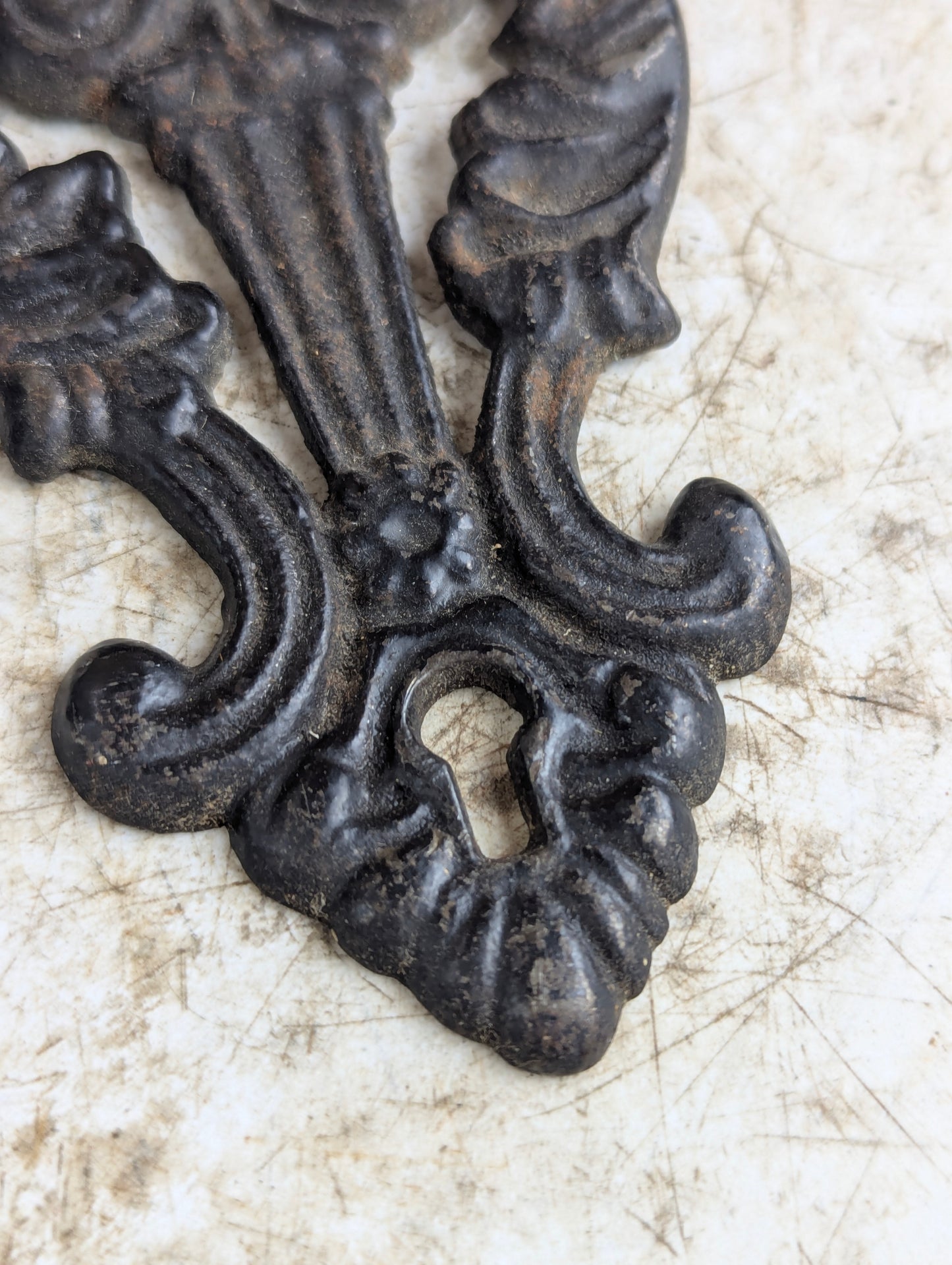 Antique Wall Mounted Cast Iron Receipt Spike