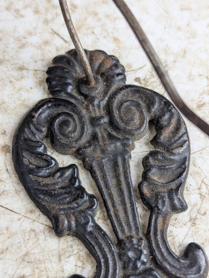 Antique Wall Mounted Cast Iron Receipt Spike
