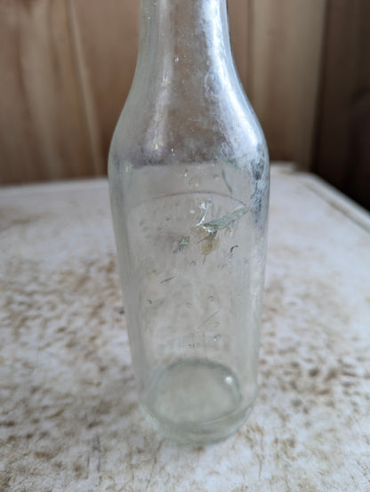 Riverdale Bottling Works Toronto Antique Embossed Clear Glass Soda Bottle