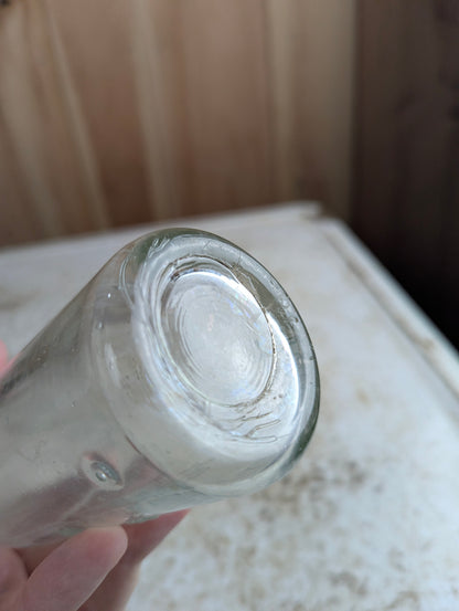 Riverdale Bottling Works Toronto Antique Embossed Clear Glass Soda Bottle