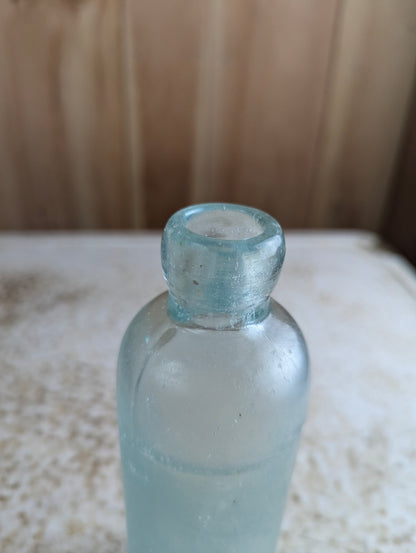 Antique Aqua  Glass Hutchinson Soda Bottle