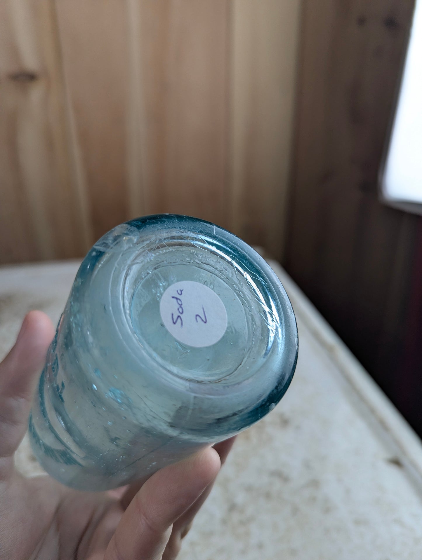 American Soda Water Mfc Co. Toronto Antique Eagle Embossed Aqua Glass Soda Bottle