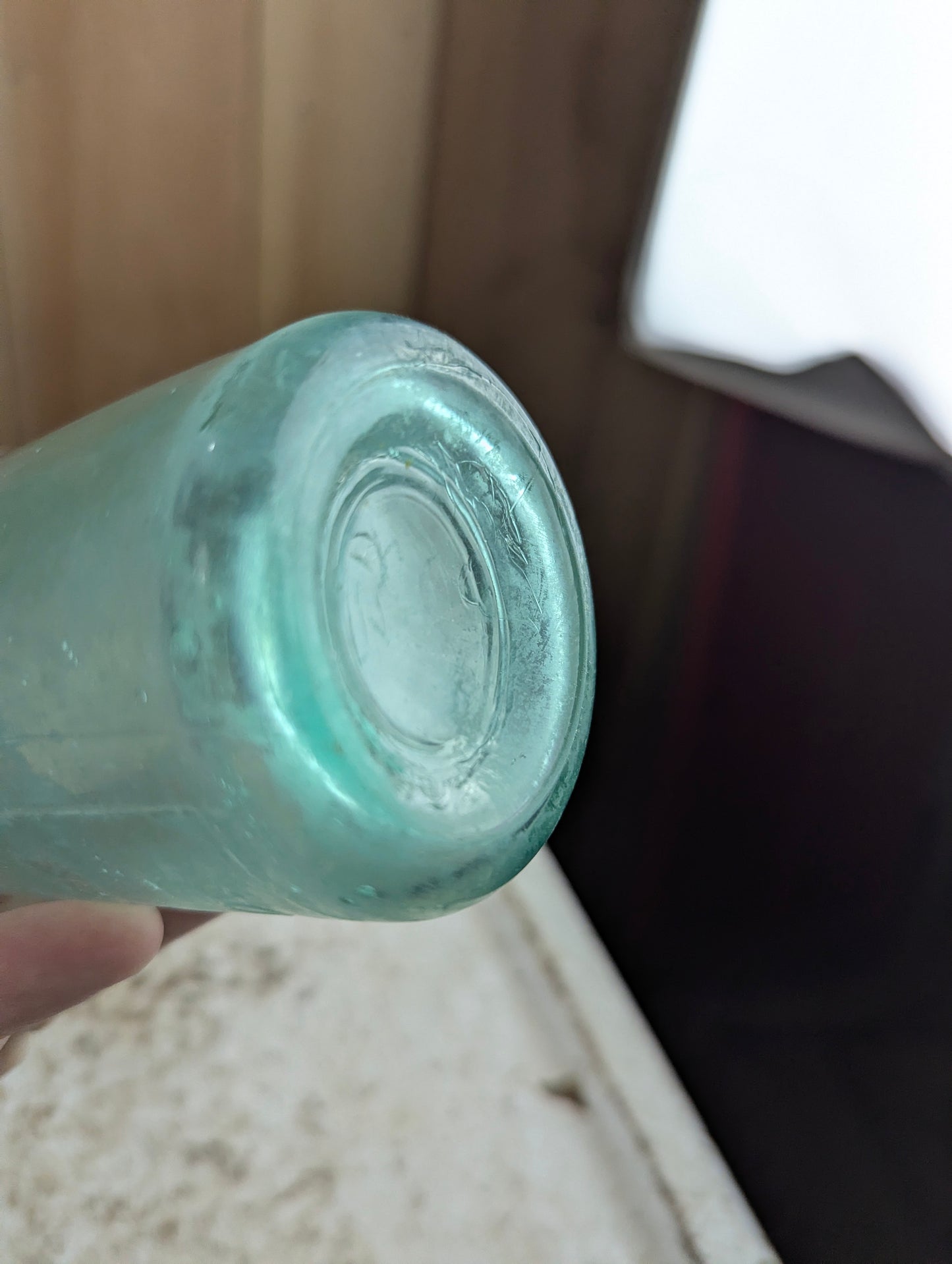 Toronto Soda Works Antique Embossed Aqua Glass Soda Bottle