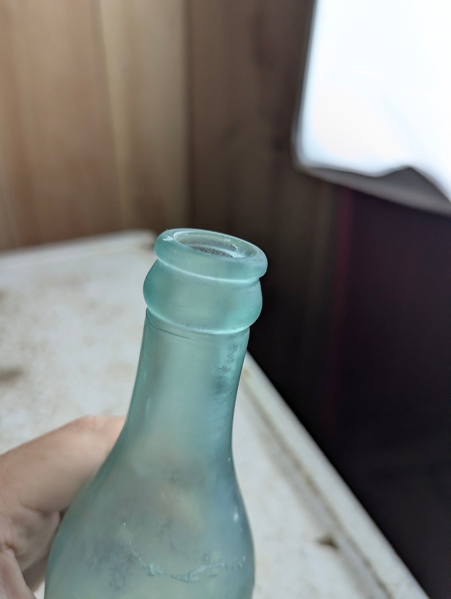 Toronto Soda Works Antique Embossed Aqua Glass Soda Bottle