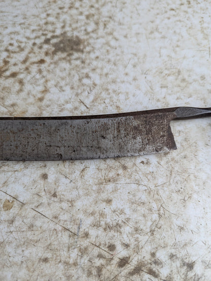 Vintage 10" Draw Knife with Wood Handles - no mark