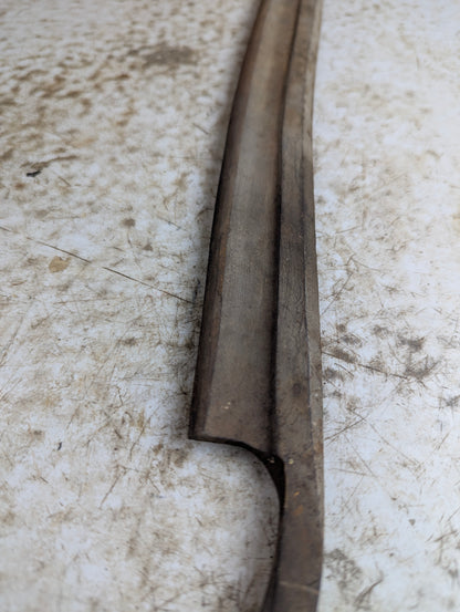 Vintage 12" Draw Knife with Wood Handles - no mark