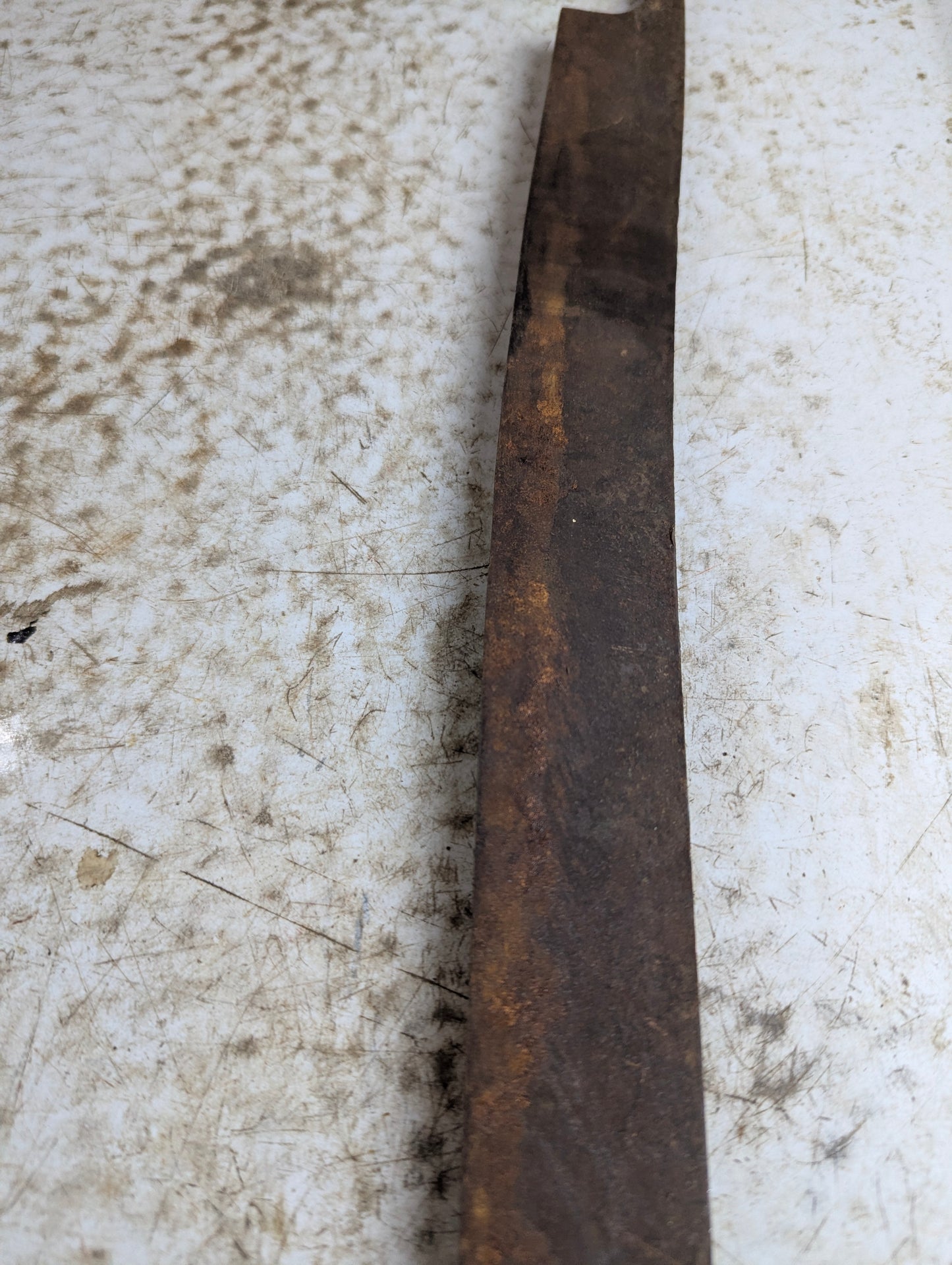 Vintage 12" Draw Knife with Wood Handles - no mark