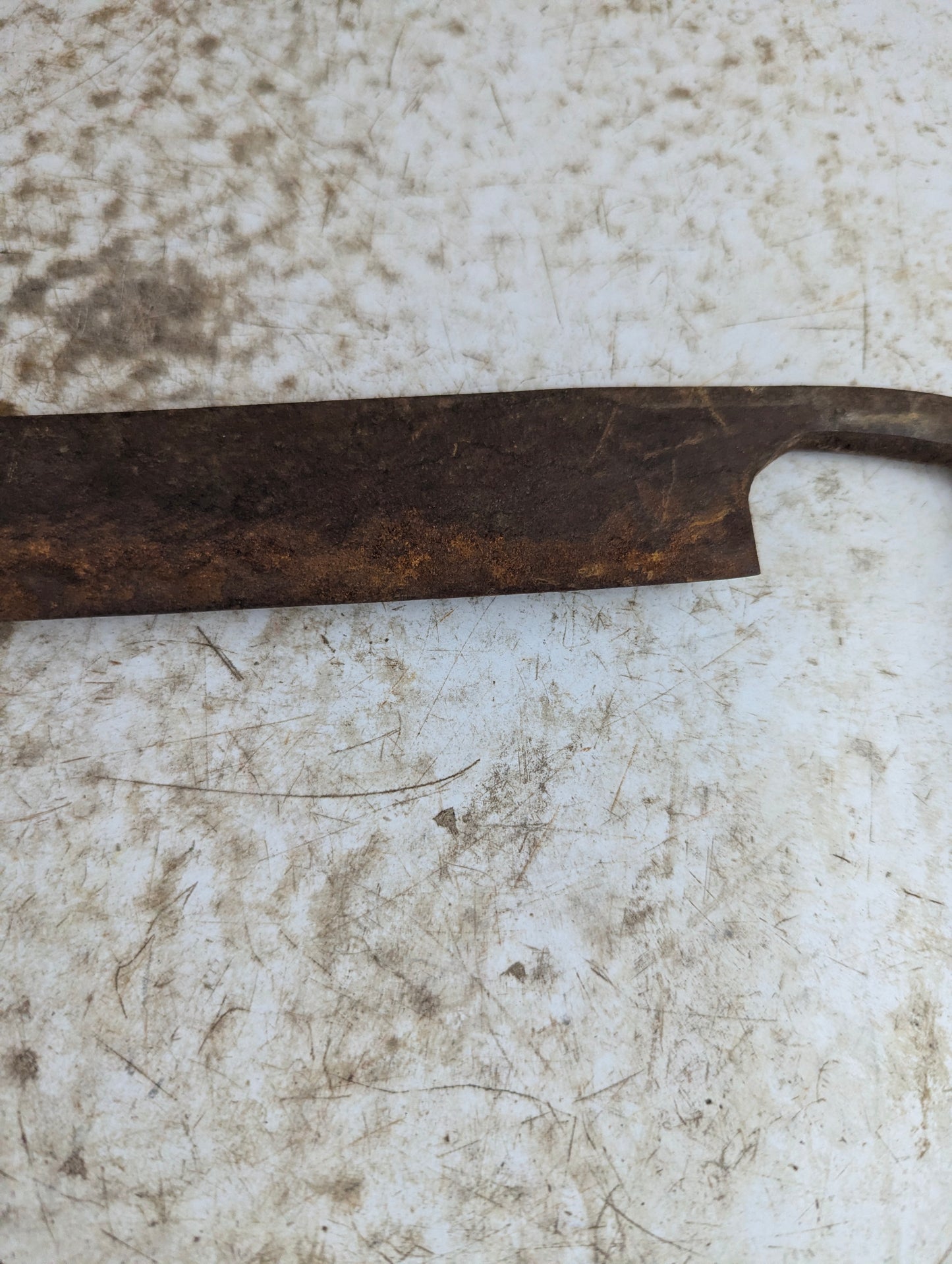 Vintage 12" Draw Knife with Wood Handles - no mark