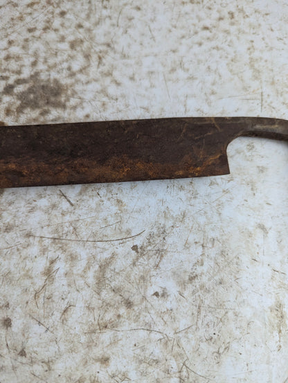 Vintage 12" Draw Knife with Wood Handles - no mark