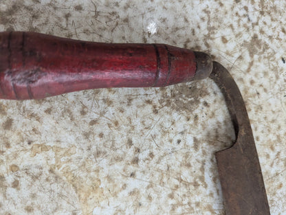 Vintage 12" Draw Knife with Wood Handles - no mark
