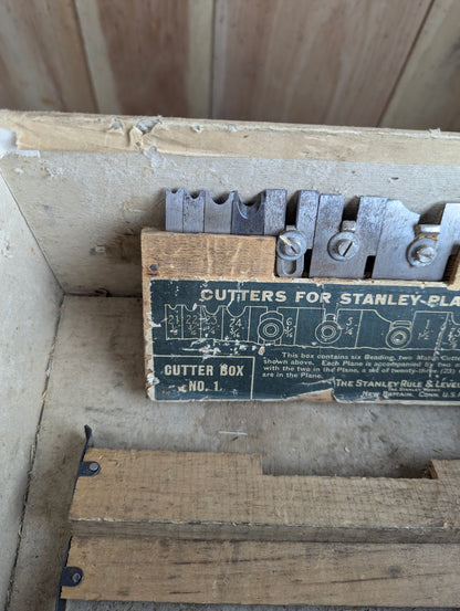 Boxed Vintage Stanley No. 45 Combination Plough Plane with Blades