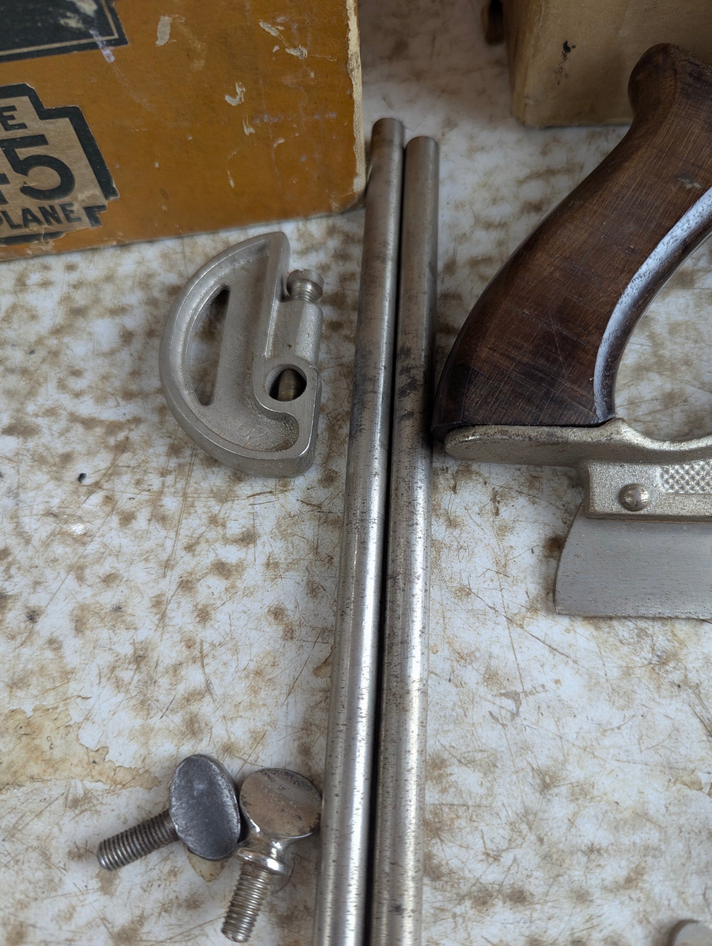 Boxed Vintage Stanley No. 45 Combination Plough Plane with Blades