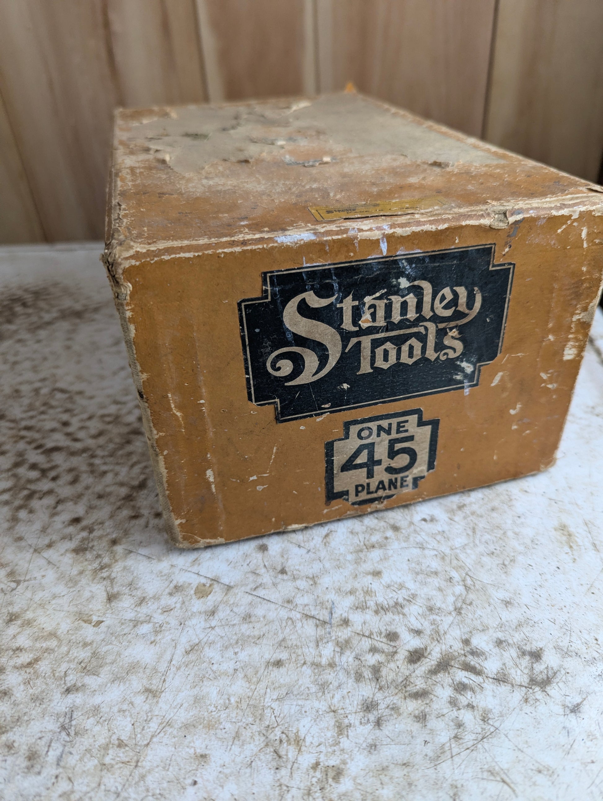 Boxed Vintage Stanley No. 45 Combination Plough Plane with Blades