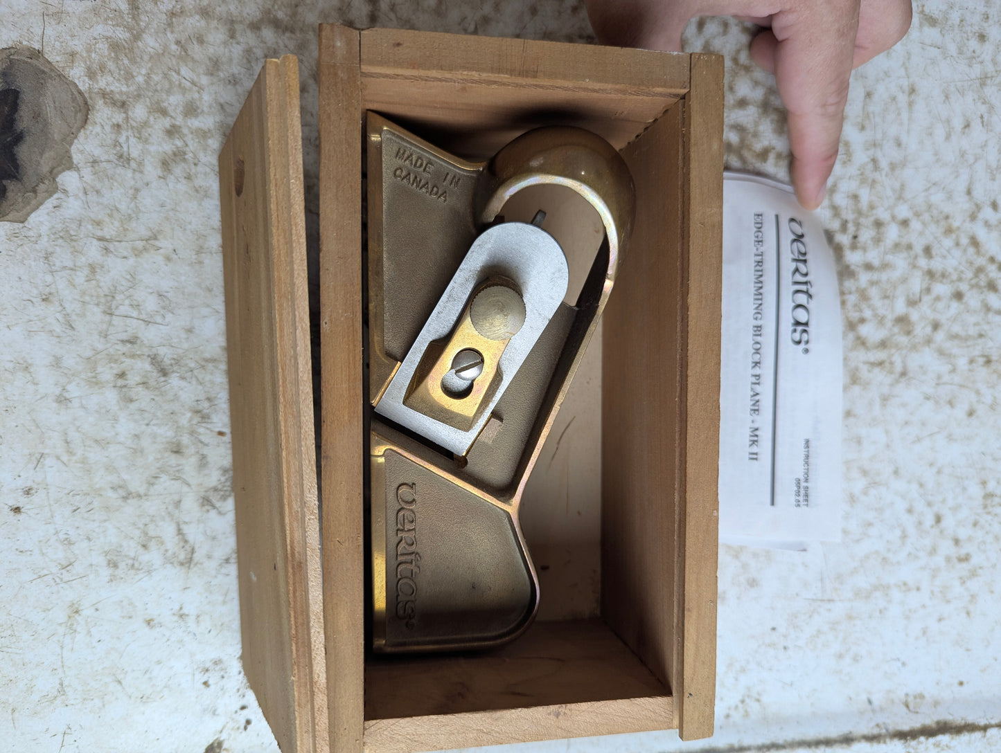 Bronze Veritas Edge Trimming Block Plane Mk II in Original Box