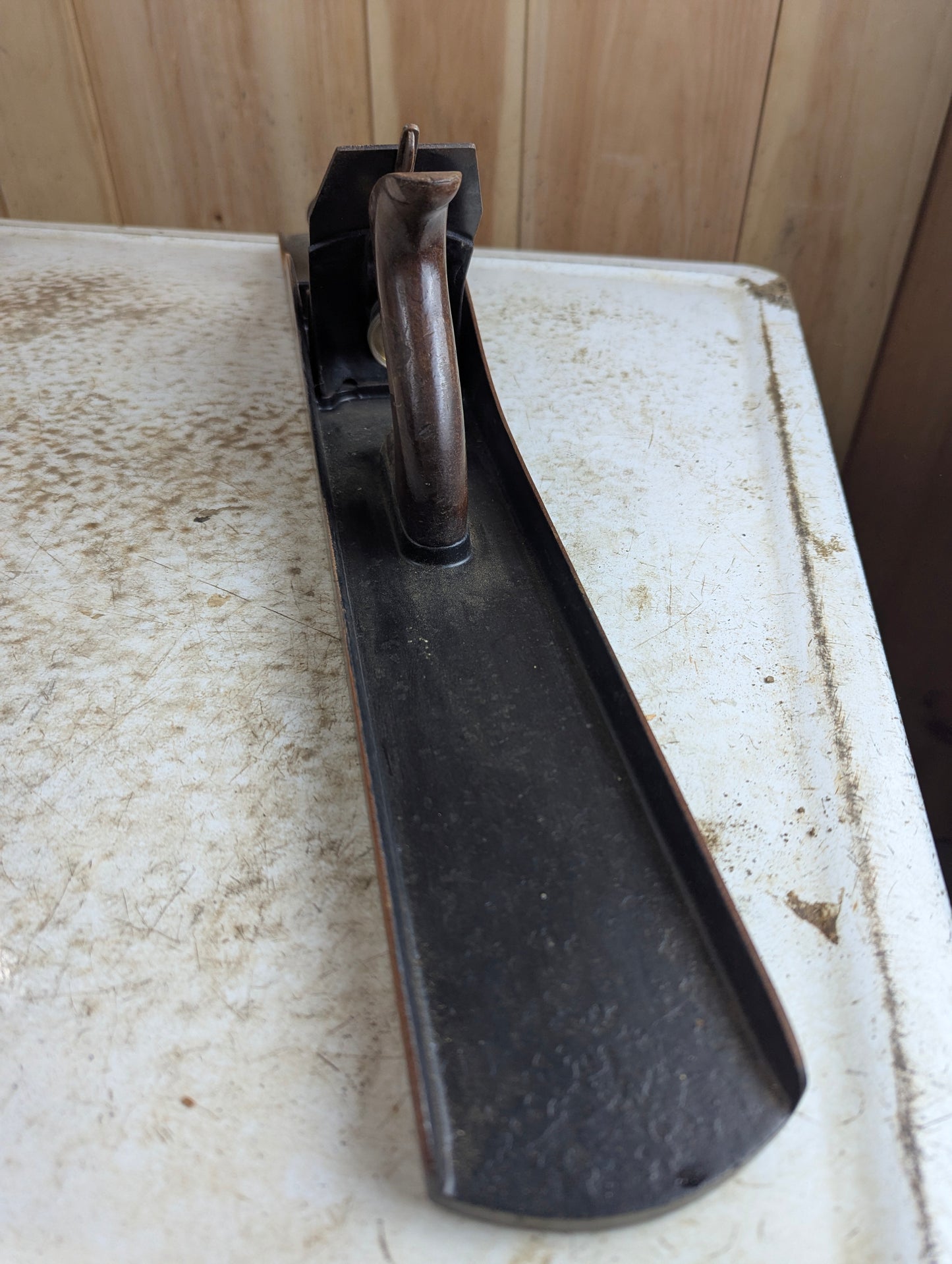 Antique Stanley Bailey No. 8 Jointer Plane Smooth Bottom
