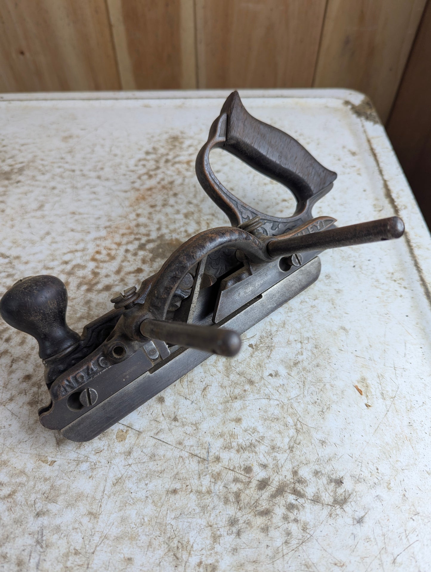 Early Type Stanley No. 46 Skewed Combination Plow Plane