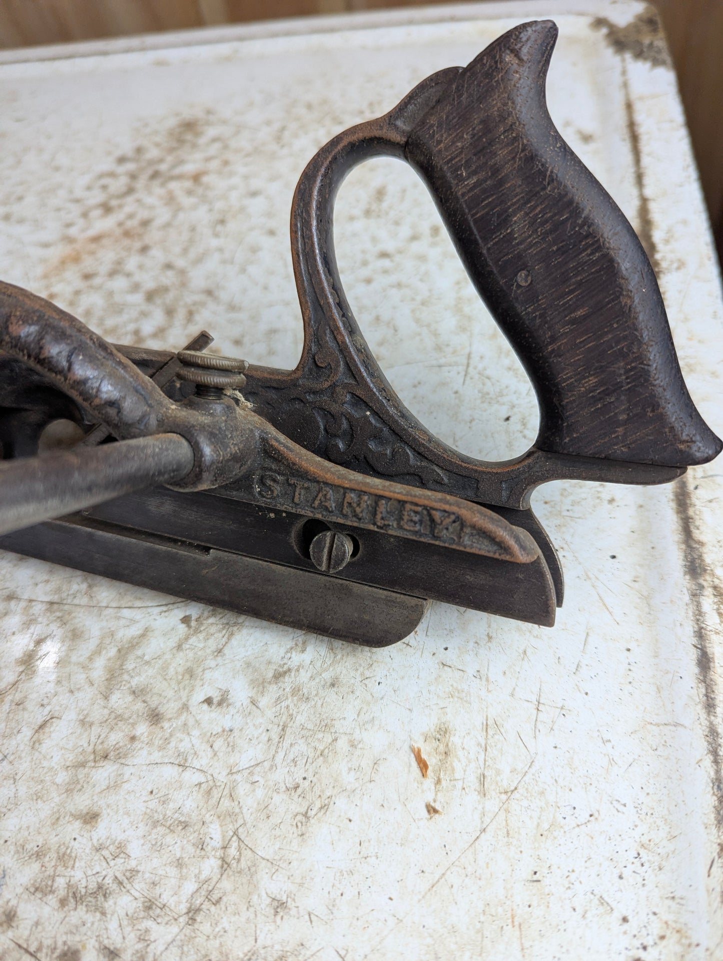Early Type Stanley No. 46 Skewed Combination Plow Plane